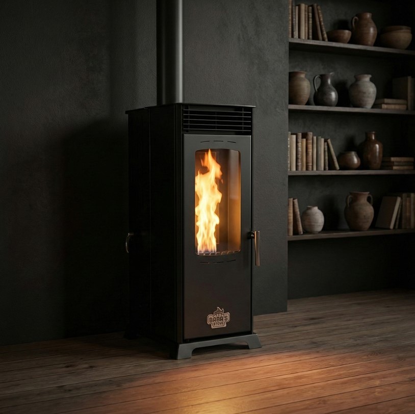 Eco Mini 8 Kw Manuel Pelet ve Odun Sobası