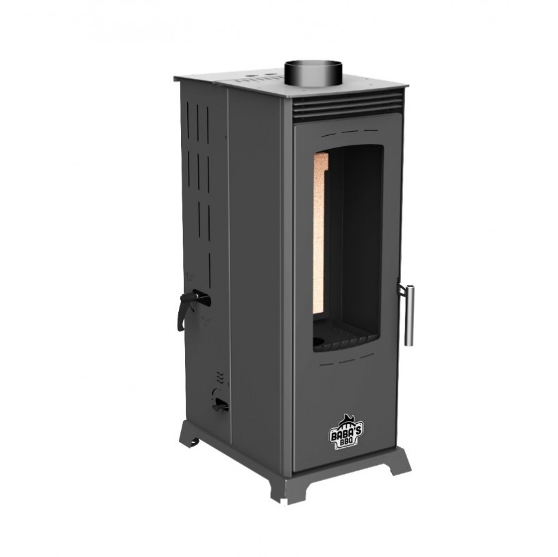 Eco Mini 8 Kw Manuel Pelet ve Odun Sobası